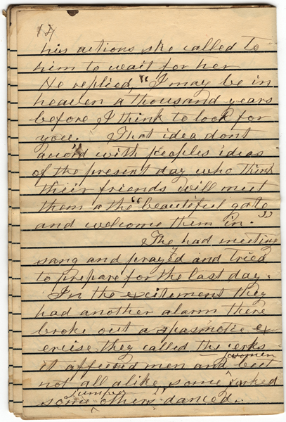 Mary Morriss Smith memoirs